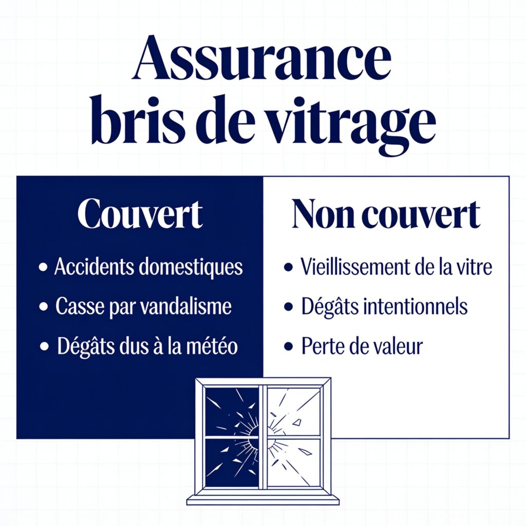 Assurance bris de vitrage : ce qui est couvert, ce qui ne l'est pas