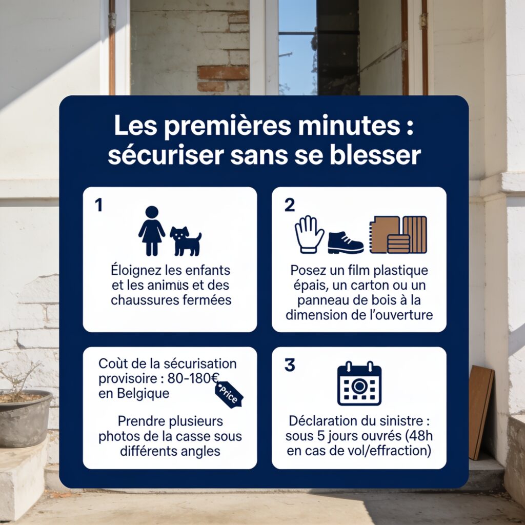 Les premières minutes : sécuriser sans se blesser